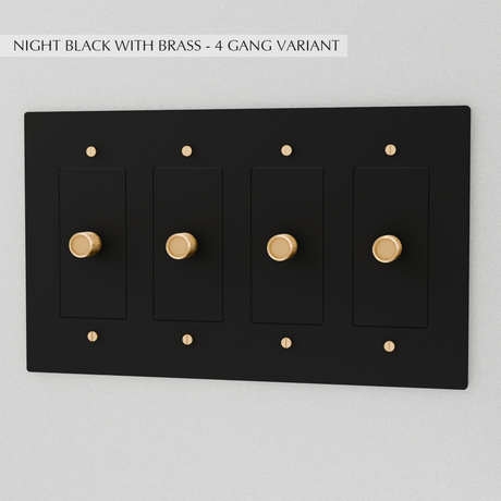 The Brass Dimmer Switch (1 to 5 Gang) - Residence Supply
