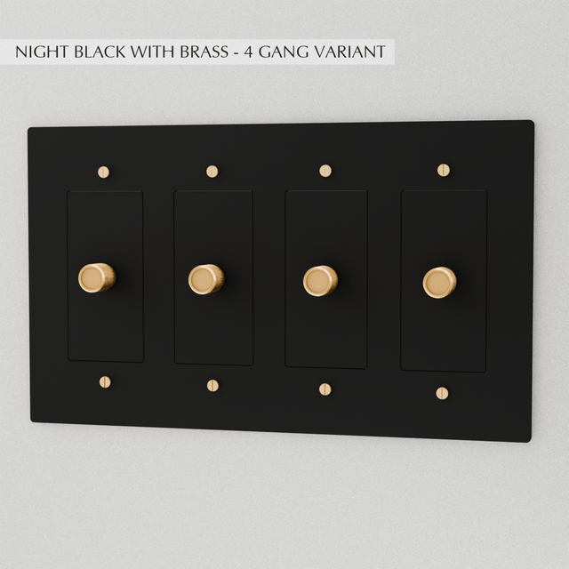 The Brass Dimmer Switch (1 to 5 Gang) - Residence Supply