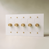 The Brass Dimmer Switch (1 to 5 Gang) - Residence Supply
