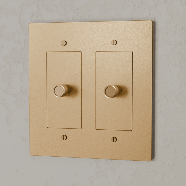 The Brass Dimmer Switch (1 to 5 Gang) - Residence Supply