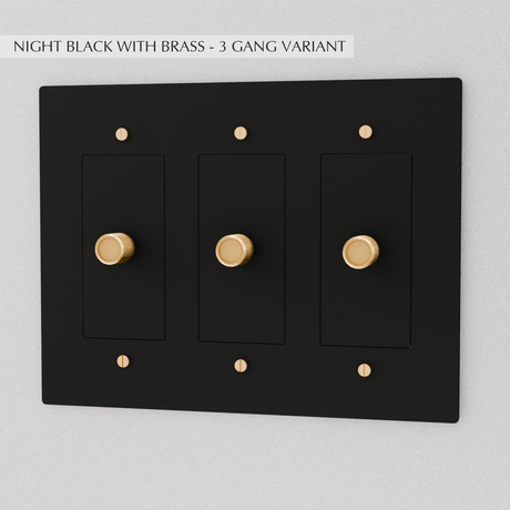 The Brass Dimmer Switch (1 to 5 Gang) - Residence Supply