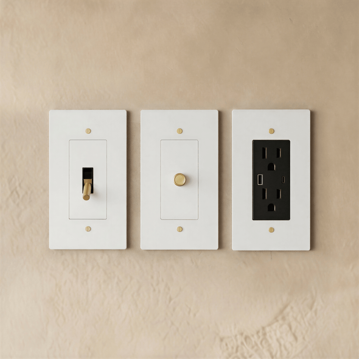 The Brass Electrical Sample Kit - Residence Supply