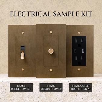 The Brass Electrical Sample Kit - Residence Supply