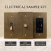 The Brass Electrical Sample Kit - Residence Supply