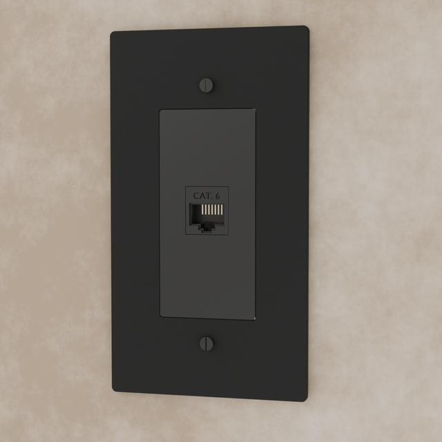 The Brass Ethernet Socket (RJ45) (1 - Gang) - Residence Supply