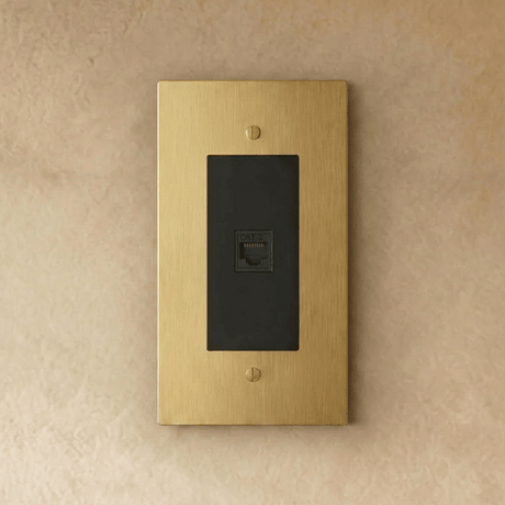 The Brass Ethernet Socket (RJ45) (1 - Gang) - Residence Supply