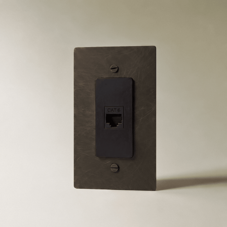 The Brass Ethernet Socket (RJ45) (1-Gang) - Residence Supply