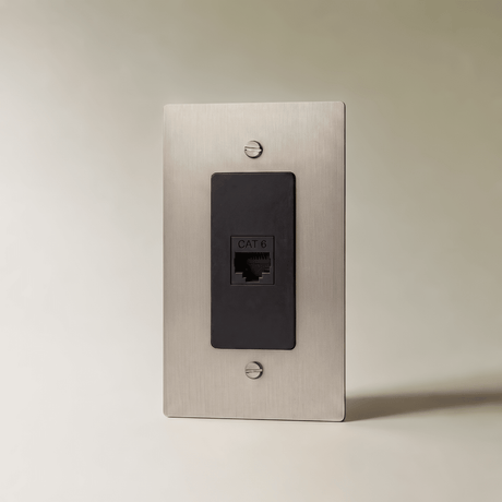 The Brass Ethernet Socket (RJ45) (1-Gang) - Residence Supply