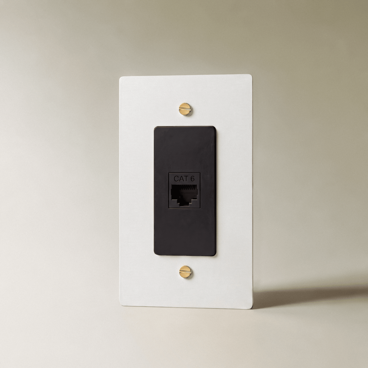 The Brass Ethernet Socket (RJ45) (1-Gang) - Residence Supply