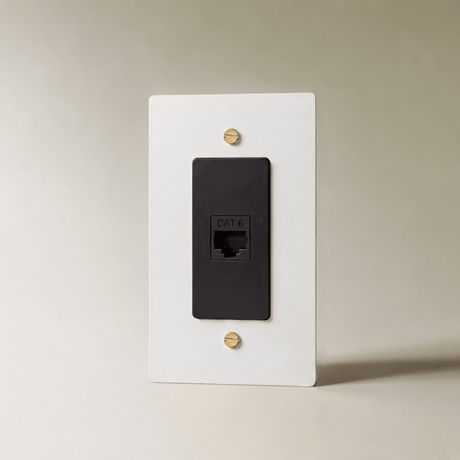 The Brass Ethernet Socket (RJ45) (1-Gang) - Residence Supply