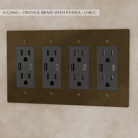 The Brass Outlet (1 to 4 Gang) - Residence Supply