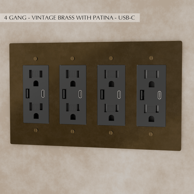 The Brass Outlet (1 to 4 Gang) - Residence Supply