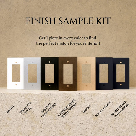 The Brass Plate 6-Piece Sample Kit