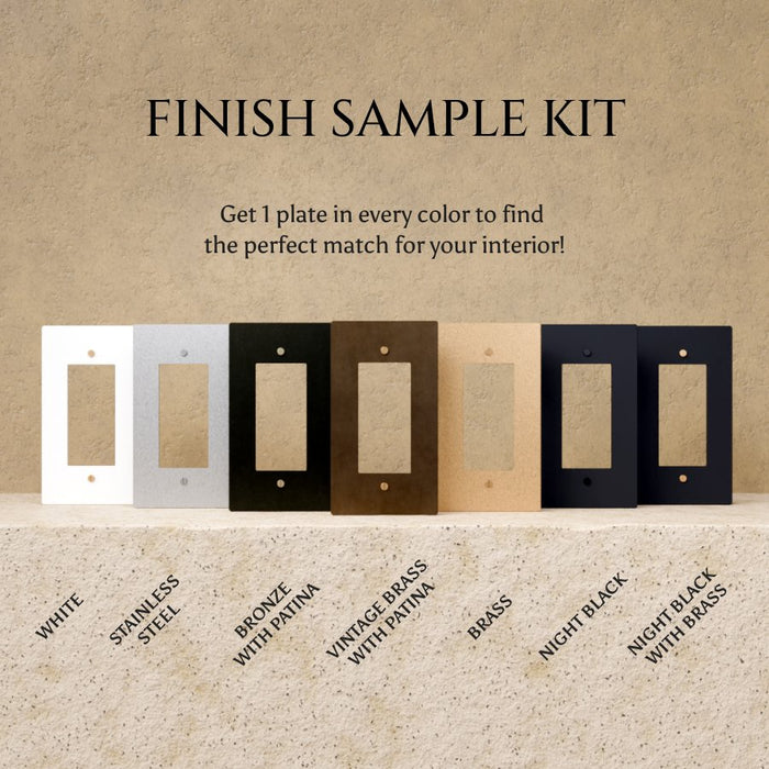 The Brass Plate 6 - Piece Sample Kit - Residence Supply