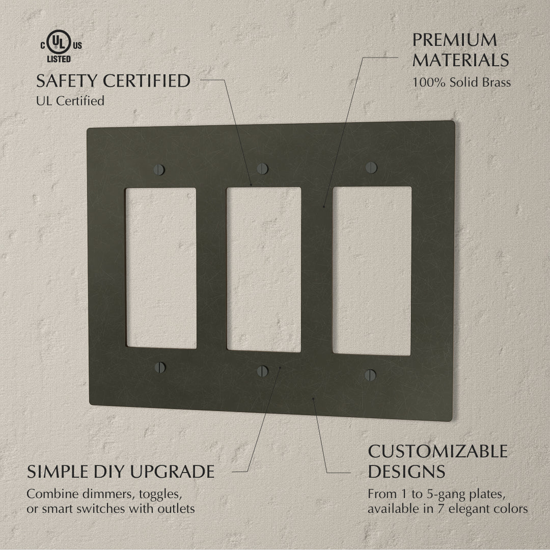 The Brass Plate (Bronze with Patina) - Residence Supply
