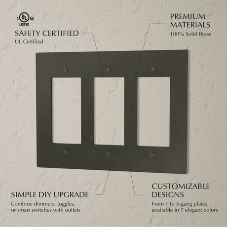 The Brass Plate (Bronze with Patina) - Residence Supply