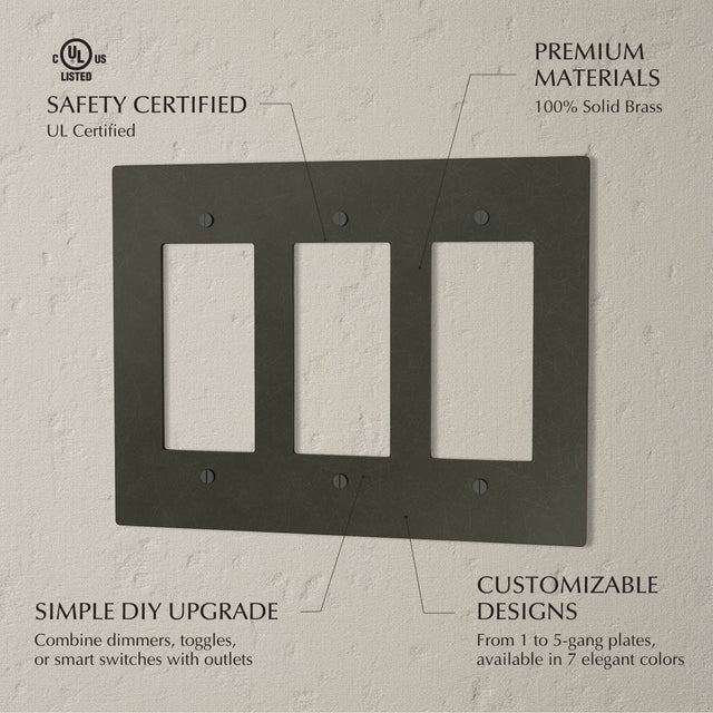 The Brass Plate (Bronze with Patina) - Residence Supply