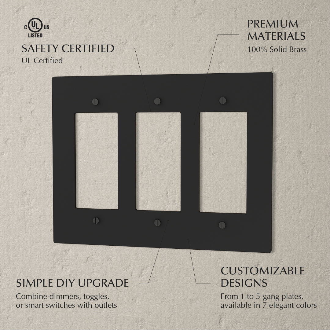 The Brass Plate (Night Black) - Residence Supply