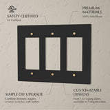 The Brass Plate (Night Black with Brass) - Residence Supply