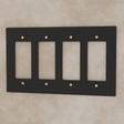 The Brass Plate (Night Black with Brass) - Residence Supply