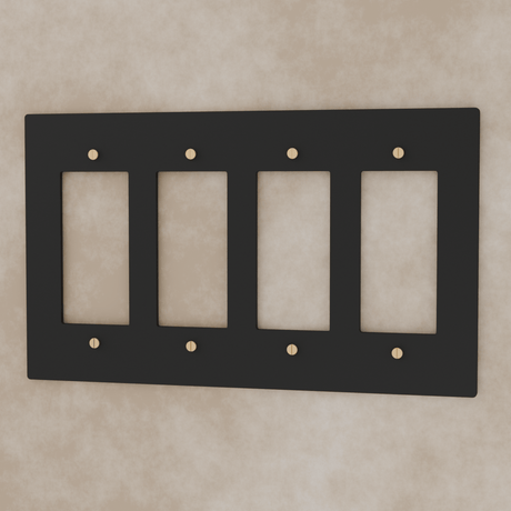 The Brass Plate (Night Black with Brass) - Residence Supply
