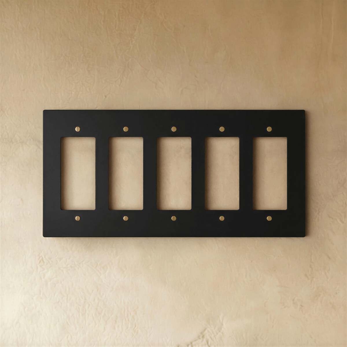 The Brass Plate (Night Black with Brass) - Residence Supply
