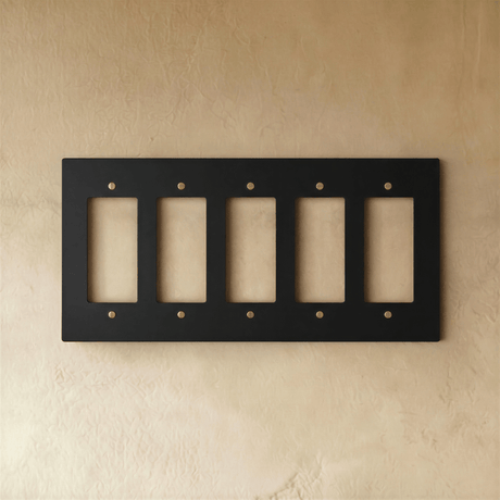 The Brass Plate (Night Black with Brass) - Residence Supply