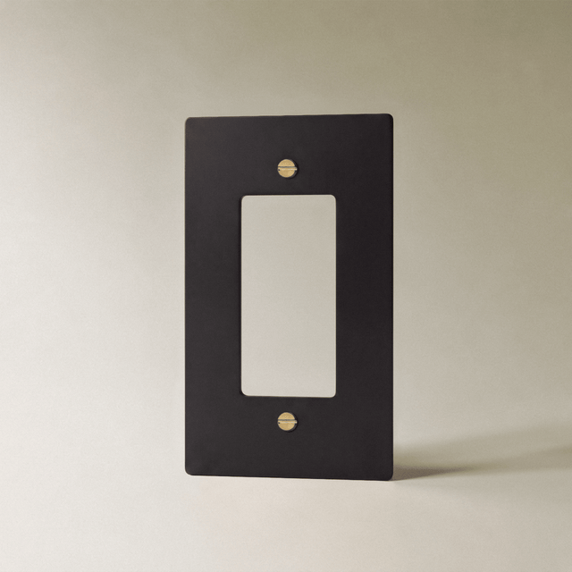 The Brass Plate (Night Black with Brass) - Residence Supply