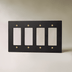 The Brass Plate (Night Black with Brass) - Residence Supply