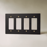 The Brass Plate (Night Black with Brass) - Residence Supply