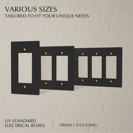 The Brass Plate (Night Black with Brass) - Residence Supply