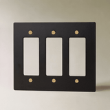 The Brass Plate (Night Black with Brass) - Residence Supply