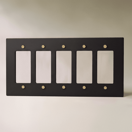 The Brass Plate (Night Black with Brass) - Residence Supply