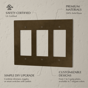 The Brass Plate (Vintage Brass With Patina)