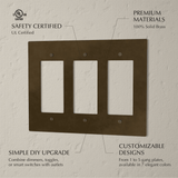 The Brass Plate (Vintage Brass With Patina) - Residence Supply