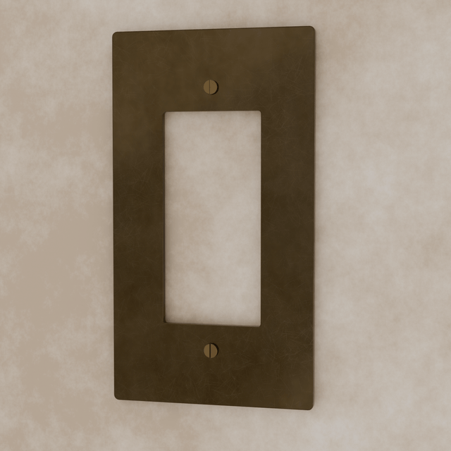 The Brass Plate (Vintage Brass With Patina) - Residence Supply