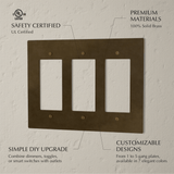 The Brass Plate (Vintage Brass With Patina) - Residence Supply