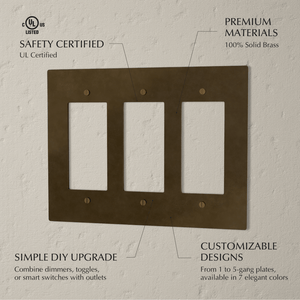 The Brass Plate (Vintage Brass With Patina)