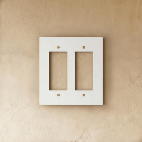 The Brass Plate (White with Brass) - Residence Supply