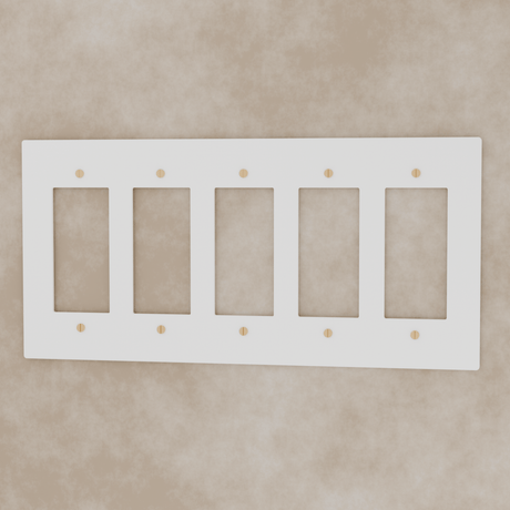 The Brass Plate (White with Brass) - Residence Supply