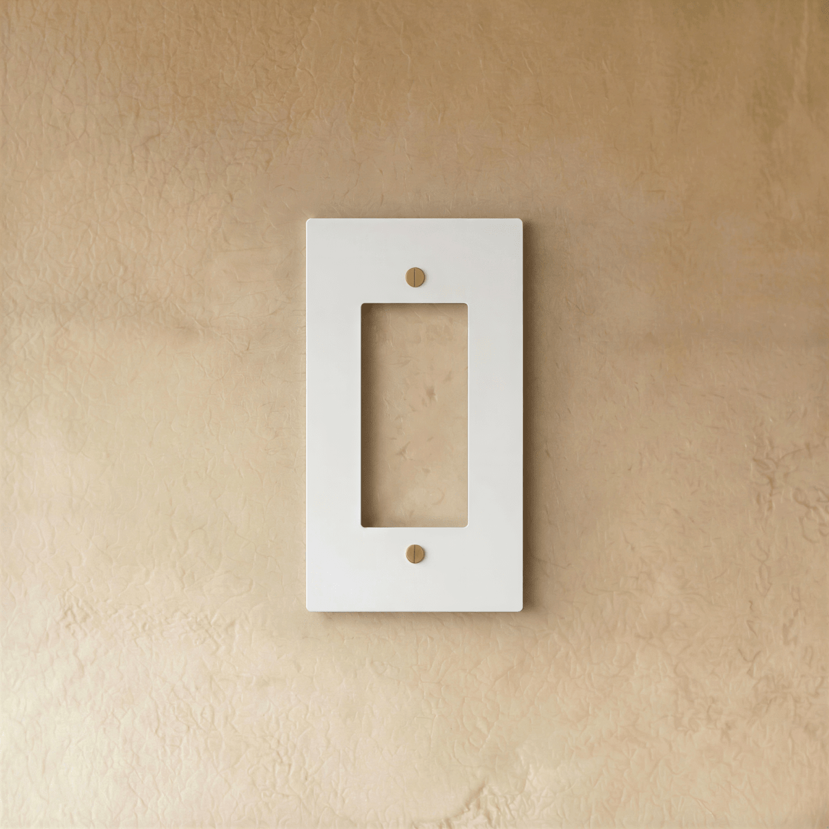 The Brass Plate (White with Brass) - Residence Supply