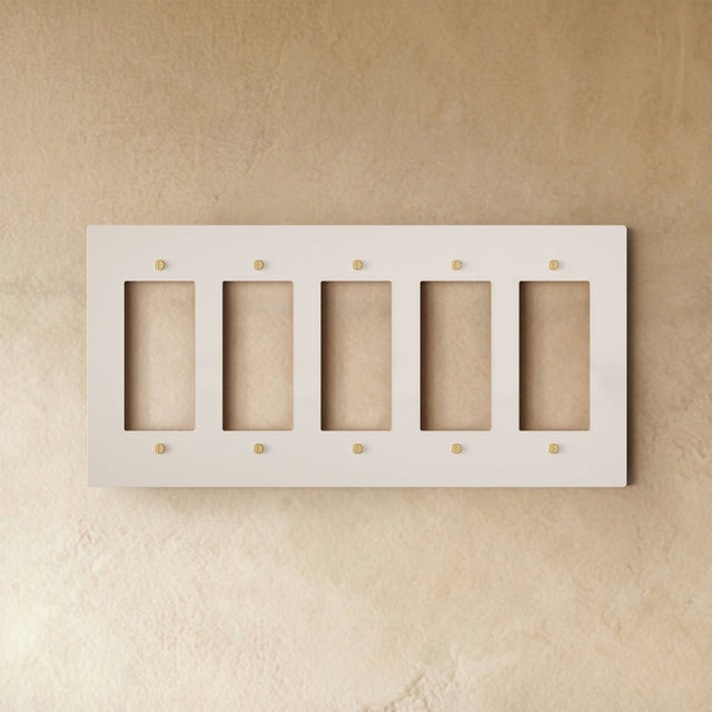 The Brass Plate (White with Brass) - Residence Supply