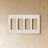 The Brass Plate (White with Brass) - Residence Supply