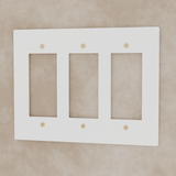 The Brass Plate (White with Brass) - Residence Supply