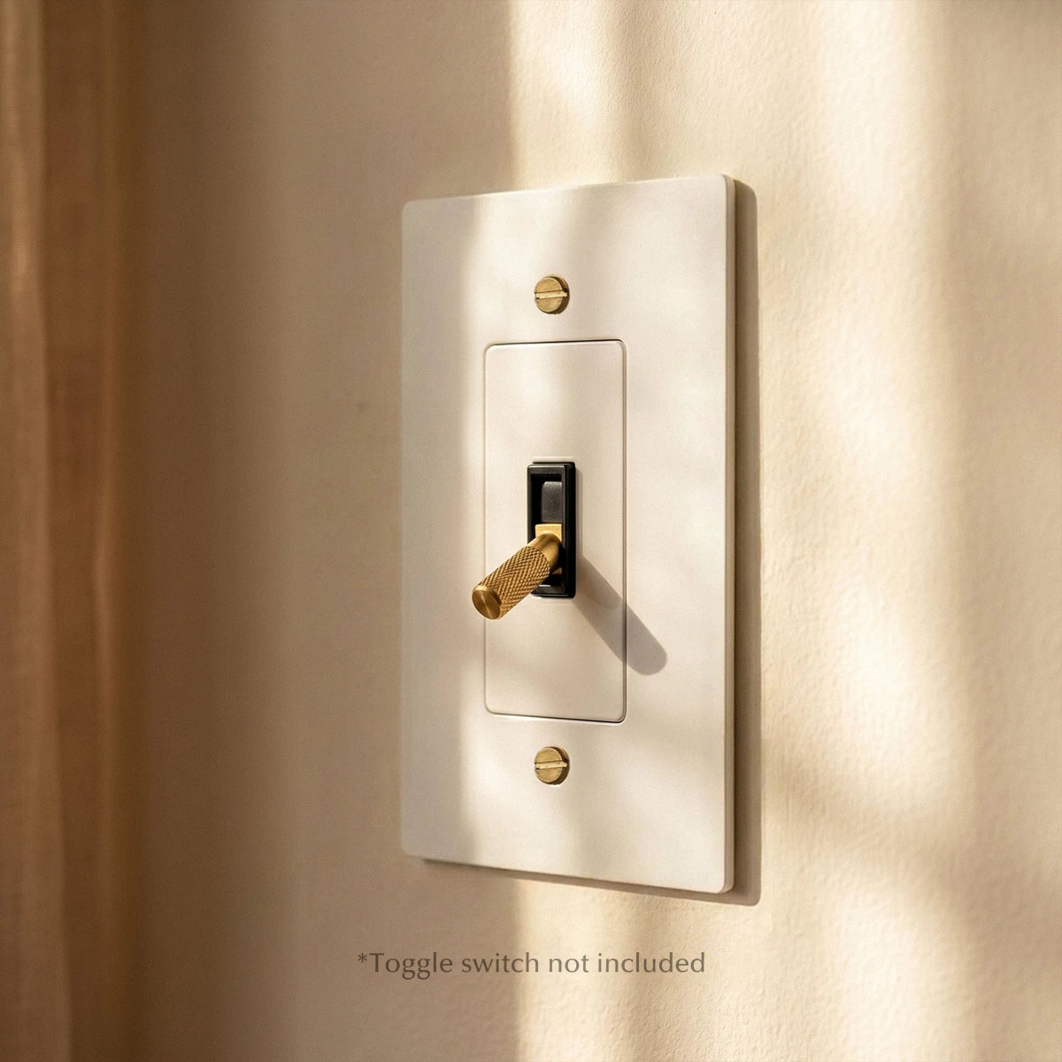 The Brass Plate (White with Brass) - Residence Supply
