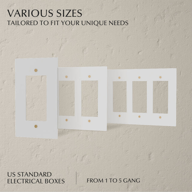 The Brass Plate (White with Brass) - Residence Supply