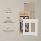 The Brass Plate (White with Brass) - Residence Supply