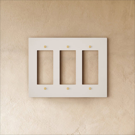 The Brass Plate (White with Brass) - Residence Supply