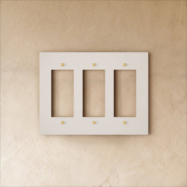 The Brass Plate (White with Brass) - Residence Supply