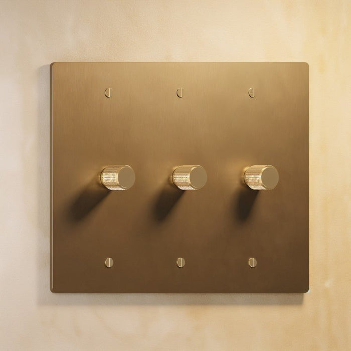 The Brass Rotary Dimmer Switch (1 to 4 Gang) - Residence Supply